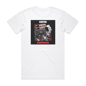 KMFDM Brimborium Album Cover T-Shirt White KMFDM Brimborium Album Cover T-Shirt White