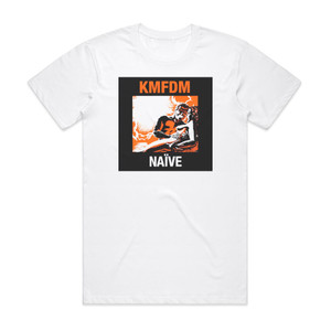KMFDM Nave 1 Album Cover T-Shirt White KMFDM Nave 1 Album Cover T-Shirt White