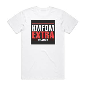 KMFDM Extra Volume 3 Album Cover T-Shirt White KMFDM Extra Volume 3 Album Cover T-Shirt White