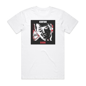 KMFDM Uaioe Album Cover T-Shirt White KMFDM Uaioe Album Cover T-Shirt White