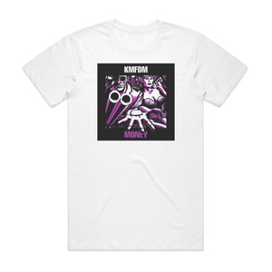 KMFDM Money Album Cover T-Shirt White KMFDM Money Album Cover T-Shirt White