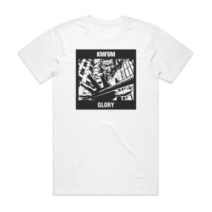 KMFDM Glory Album Cover T-Shirt White KMFDM Glory Album Cover T-Shirt White
