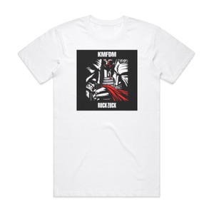 KMFDM Ruck Zuck Album Cover T-Shirt White KMFDM Ruck Zuck Album Cover T-Shirt White