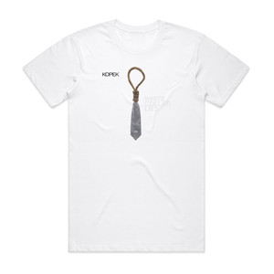 Kopek White Collar Lies Album Cover T-Shirt White