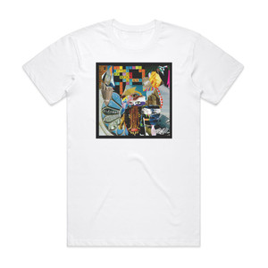 Klaxons Myths Of The Near Future Album Cover T-Shirt White Klaxons Myths Of The Near Future Album Cover T-Shirt White