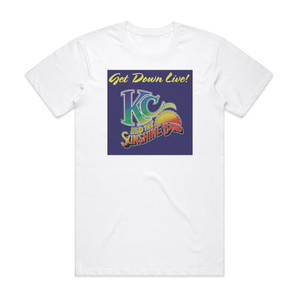 KC and The Sunshine Band Get Down Live Album Cover T-Shirt White