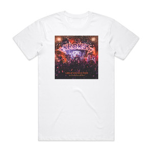 Krokus Long Stick Goes Boom 1 Album Cover T-Shirt White Krokus Long Stick Goes Boom 1 Album Cover T-Shirt White