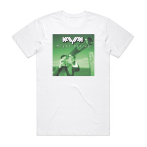 Kayak Night Vision Album Cover T-Shirt White Kayak Night Vision Album Cover T-Shirt White