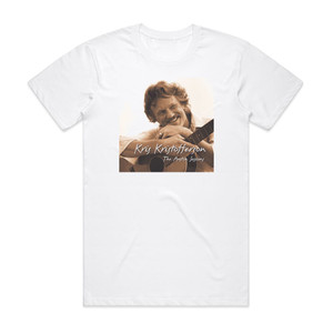 Kris Kristofferson The Austin Sessions Album Cover T-Shirt White Kris Kristofferson The Austin Sessions Album Cover T-Shirt White