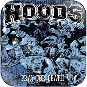 Hoods Pray For Death Album Cover Sticker Hoods Pray For Death Album Cover Sticker