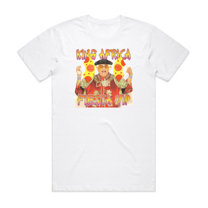 King Africa Fiesta Vip Album Cover T-Shirt White King Africa Fiesta Vip Album Cover T-Shirt White