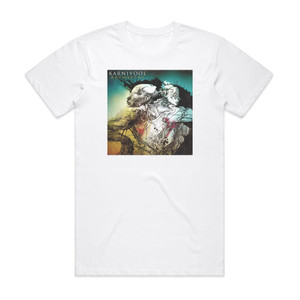 Karnivool Asymmetry Album Cover T-Shirt White Karnivool Asymmetry Album Cover T-Shirt White