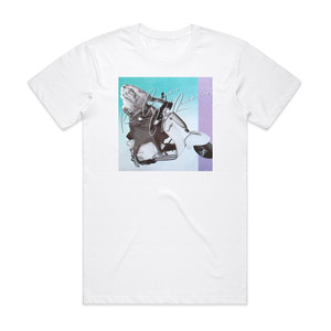 Kim Carnes Caf Racers Album Cover T-Shirt White Kim Carnes Caf Racers Album Cover T-Shirt White