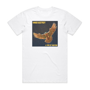 Kings Destroy A Time Of Hunting Album Cover T-Shirt White Kings Destroy A Time Of Hunting Album Cover T-Shirt White
