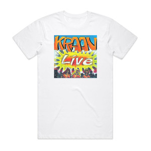 Kraan Live 1 Album Cover T-Shirt White Kraan Live 1 Album Cover T-Shirt White