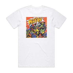 Kraan Live 1988 Album Cover T-Shirt White Kraan Live 1988 Album Cover T-Shirt White