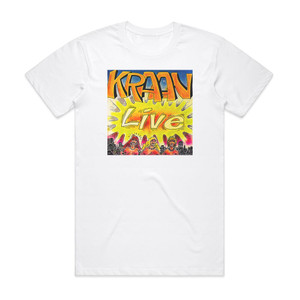 Kraan Live Album Cover T-Shirt White Kraan Live Album Cover T-Shirt White
