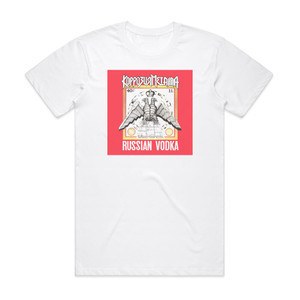 Korrozia metalla Russian Vodka 1 Album Cover T-Shirt White Korrozia metalla Russian Vodka 1 Album Cover T-Shirt White