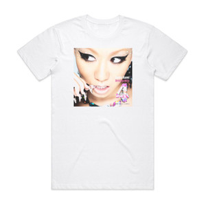 Kumi Koda Driving Hits 4 Album Cover T-Shirt White Kumi Koda Driving Hits 4 Album Cover T-Shirt White