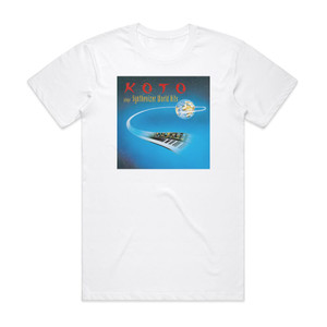 Koto Plays Synthesizer World Hits Album Cover T-Shirt White