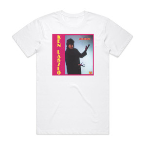 Ken Laszlo Ken Laszlo 1 Album Cover T-Shirt White Ken Laszlo Ken Laszlo 1 Album Cover T-Shirt White