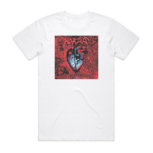 Korzus Ties Of Blood Album Cover T-Shirt White Korzus Ties Of Blood Album Cover T-Shirt White