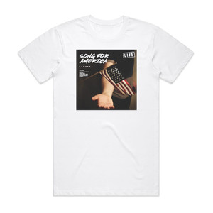 Kansas Song For America Album Cover T-Shirt White Kansas Song For America Album Cover T-Shirt White