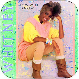 Whitney Houston How Will I Know Album Cover Sticker Whitney Houston How Will I Know Album Cover Sticker