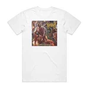 Kraanium Post Mortal Coital Fixation Album Cover T-Shirt White Kraanium Post Mortal Coital Fixation Album Cover T-Shirt White
