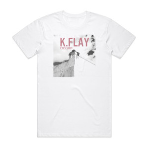 kflay Eyes Shut Album Cover T-Shirt White kflay Eyes Shut Album Cover T-Shirt White
