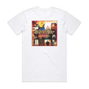 Los Lonely Boys Sacred Album Cover T-Shirt White Los Lonely Boys Sacred Album Cover T-Shirt White