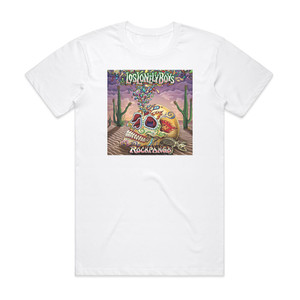 Los Lonely Boys Rockpango Album Cover T-Shirt White Los Lonely Boys Rockpango Album Cover T-Shirt White
