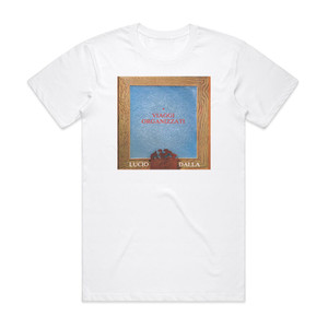 Lucio Dalla Viaggi Organizzati Album Cover T-Shirt White Lucio Dalla Viaggi Organizzati Album Cover T-Shirt White
