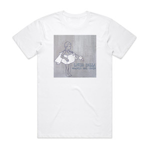 Lucio Dalla Angoli Nel Cielo Album Cover T-Shirt White Lucio Dalla Angoli Nel Cielo Album Cover T-Shirt White