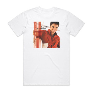 Luis Fonsi Abrazar La Vida Album Cover T-Shirt White Luis Fonsi Abrazar La Vida Album Cover T-Shirt White