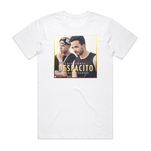 Luis Fonsi Despacito Album Cover T-Shirt White Luis Fonsi Despacito Album Cover T-Shirt White