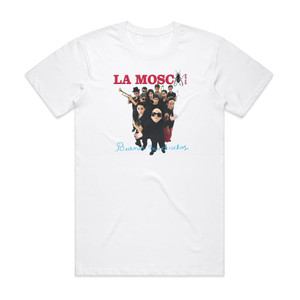 La Mosca Tse-Tse Buenos Muchachos Album Cover T-Shirt White La Mosca Tse-Tse Buenos Muchachos Album Cover T-Shirt White