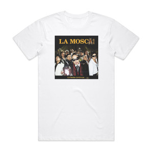 La Mosca Tse-Tse La Fiesta Contina Album Cover T-Shirt White La Mosca Tse-Tse La Fiesta Contina Album Cover T-Shirt White