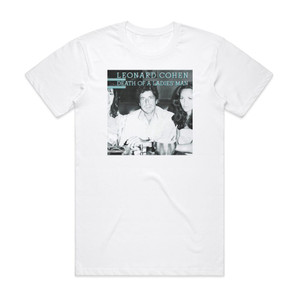 Leonard Cohen Death Of A Ladies Man Album Cover T-Shirt White Leonard Cohen Death Of A Ladies Man Album Cover T-Shirt White