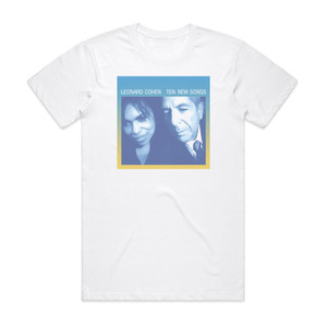 Leonard Cohen Ten New Songs Album Cover T-Shirt White Leonard Cohen Ten New Songs Album Cover T-Shirt White