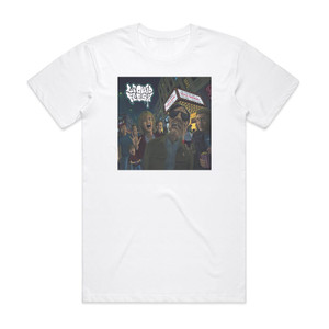 Liquid Flesh Chair Liquide Album Cover T-Shirt White Liquid Flesh Chair Liquide Album Cover T-Shirt White