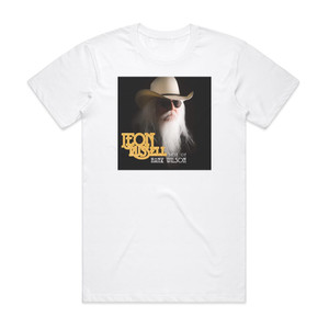 Leon Russell Best Of Hank Wilson Album Cover T-Shirt White Leon Russell Best Of Hank Wilson Album Cover T-Shirt White