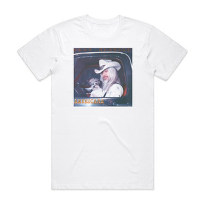 Leon Russell Americana Album Cover T-Shirt White Leon Russell Americana Album Cover T-Shirt White