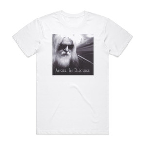 Leon Russell Angel In Disguise Album Cover T-Shirt White Leon Russell Angel In Disguise Album Cover T-Shirt White
