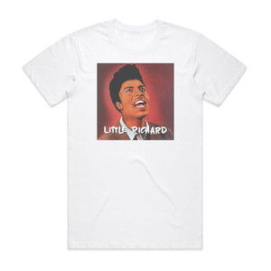 Little Richard Little Richard 1 Album Cover T-Shirt White Little Richard Little Richard 1 Album Cover T-Shirt White