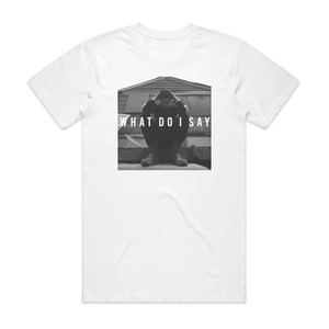 Landon Tewers What Do I Say Album Cover T-Shirt White Landon Tewers What Do I Say Album Cover T-Shirt White