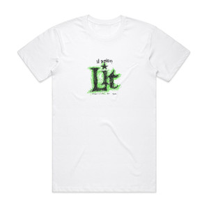 lil aaron Lit Album Cover T-Shirt White lil aaron Lit Album Cover T-Shirt White