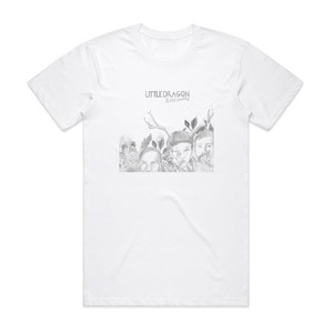 Little Dragon Blinking Pigs Album Cover T-Shirt White