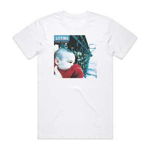 Litfiba Mondi Sommersi Album Cover T-Shirt White Litfiba Mondi Sommersi Album Cover T-Shirt White
