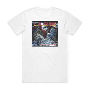 LA Guns Waking The Dead Album Cover T-Shirt White